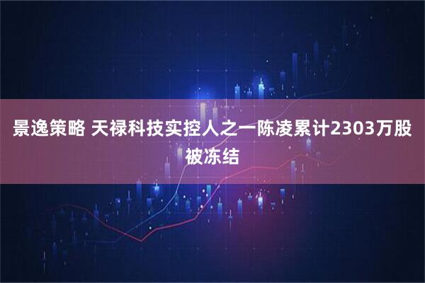 景逸策略 天禄科技实控人之一陈凌累计2303万股被冻结